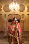 Zaliyah - Orange Long Chauga with Salwar